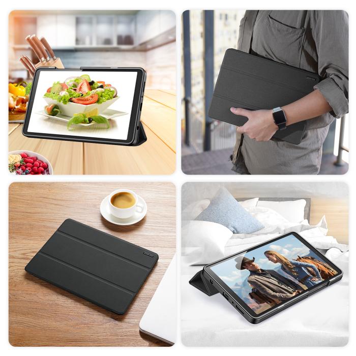 Bild 6, DUX DUCIS Galaxy Tab A11 / A9 Fodral DOMO Tri-Fold Svart