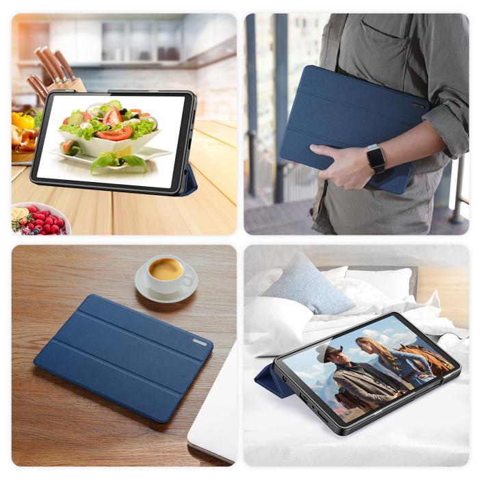 Bild 6, DUX DUCIS Galaxy Tab A11 / A9 Fodral DOMO Tri-Fold Blå