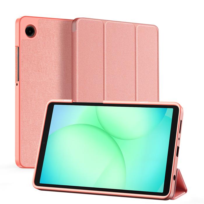 Bild 1, DUX DUCIS Galaxy Tab A11 / A9 Fodral DOMO Tri-Fold Rosa