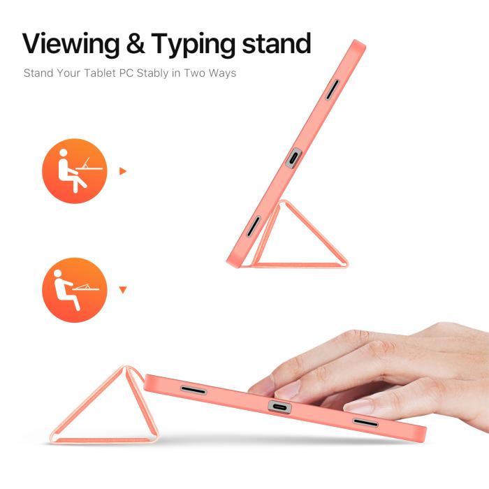 Bild 2, DUX DUCIS Galaxy Tab S11 Fodral DOMO Tri-Fold Rosa