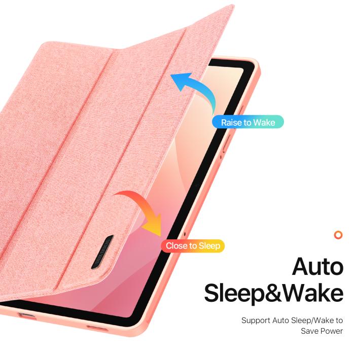 Bild 6, DUX DUCIS Galaxy Tab S11 Fodral DOMO Tri-Fold Rosa
