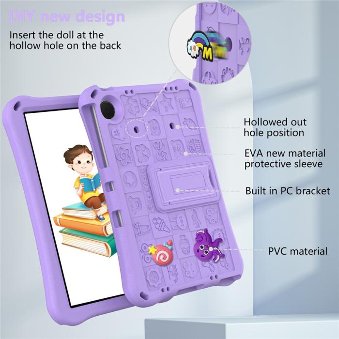 Bild 5, Samsung Galaxy Tab A11 Plus / A9 Plus Skal EVA Kickstand Lila