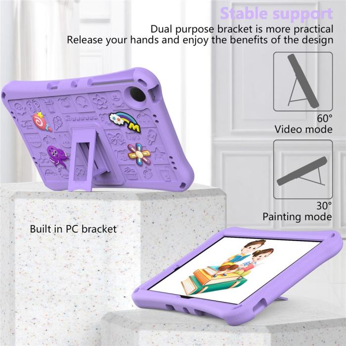 Bild 6, Samsung Galaxy Tab A11 Plus / A9 Plus Skal EVA Kickstand Lila