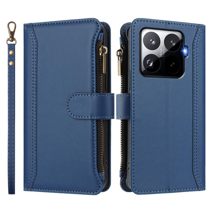 Bild 3, Xiaomi 15T Pro Fodral Multifunktionell Läder Blå