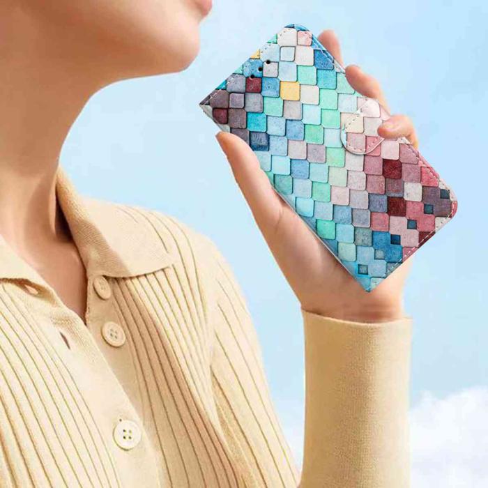 Bild 6, Xiaomi 15T Pro Fodral Med Tryck Grid