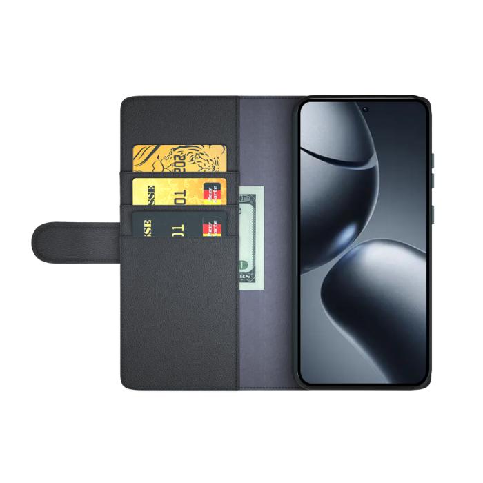 Bild 3, Xiaomi 15T Pro Fodral Premium Äkta Läder Svart