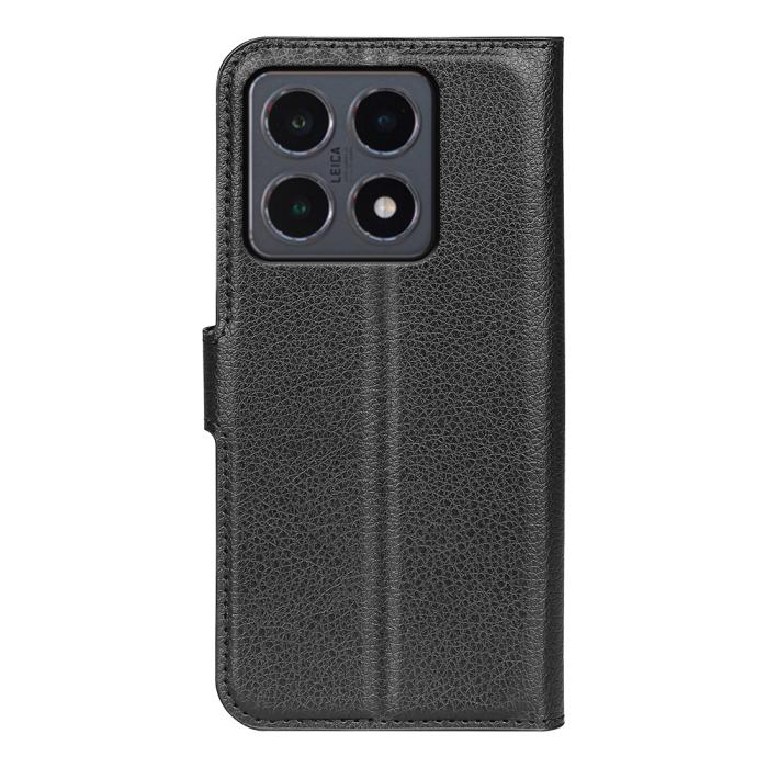 Bild 3, Xiaomi 15T Fodral Litchi Läder Svart