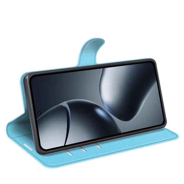 Bild 6, Xiaomi 15T Fodral Litchi Läder Blå