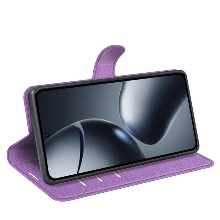 Bild 6, Xiaomi 15T Fodral Litchi Läder Lila