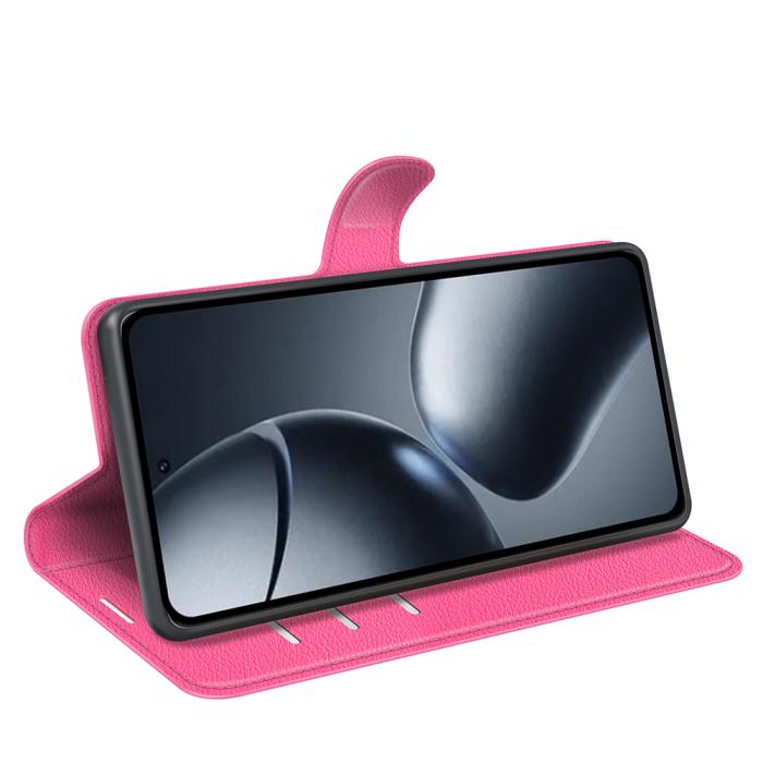 Bild 6, Xiaomi 15T Fodral Litchi Läder Rosa