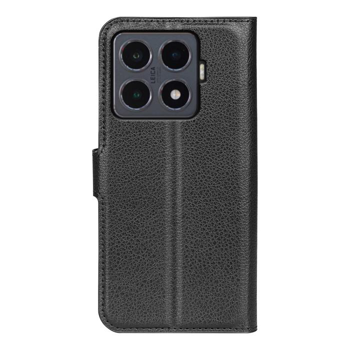 Bild 3, Xiaomi 15T Pro Fodral Litchi Läder Svart