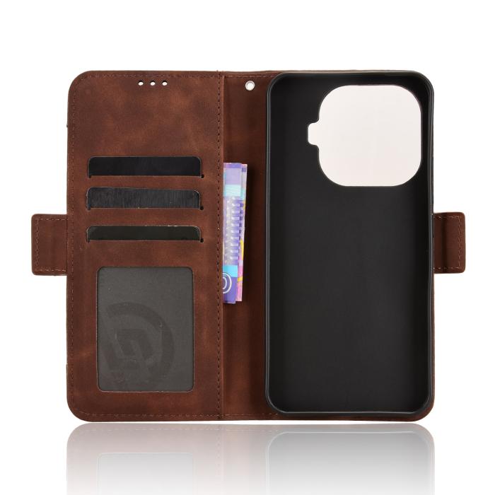 Bild 5, Xiaomi 15T Pro Fodral Med Avtagbart Kortfack Brun