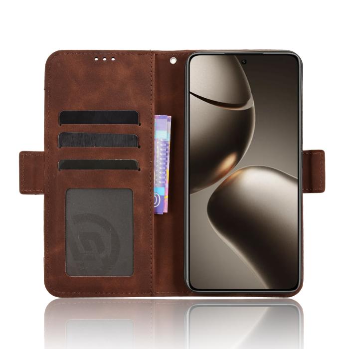 Bild 6, Xiaomi 15T Pro Fodral Med Avtagbart Kortfack Brun