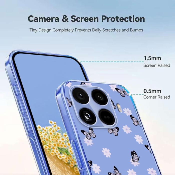 Bild 4, Xiaomi 15T Pro Skal Med Tryck Fjärilar