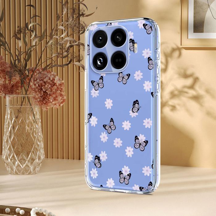 Bild 5, Xiaomi 15T Pro Skal Med Tryck Fjärilar