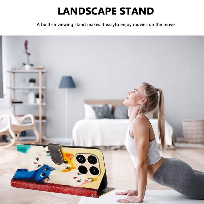 Bild 3, Xiaomi 15T Pro Fodral Med Tryck Katter