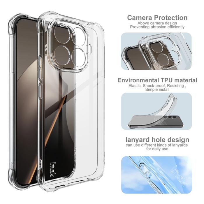 Bild 4, IMAK Xiaomi 15T Pro Skal Airbag Shockproof Transparent