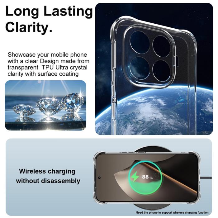 Bild 5, IMAK Xiaomi 15T Pro Skal Airbag Shockproof Transparent