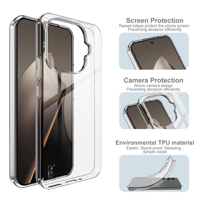 Bild 4, IMAK Xiaomi 15T Pro Skal Soft TPU Transparent