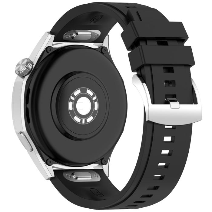 Bild 1, Klockarmband 22 mm Quick Release Silikon Svart