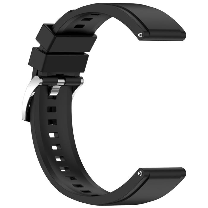 Bild 4, Klockarmband 22 mm Quick Release Silikon Svart