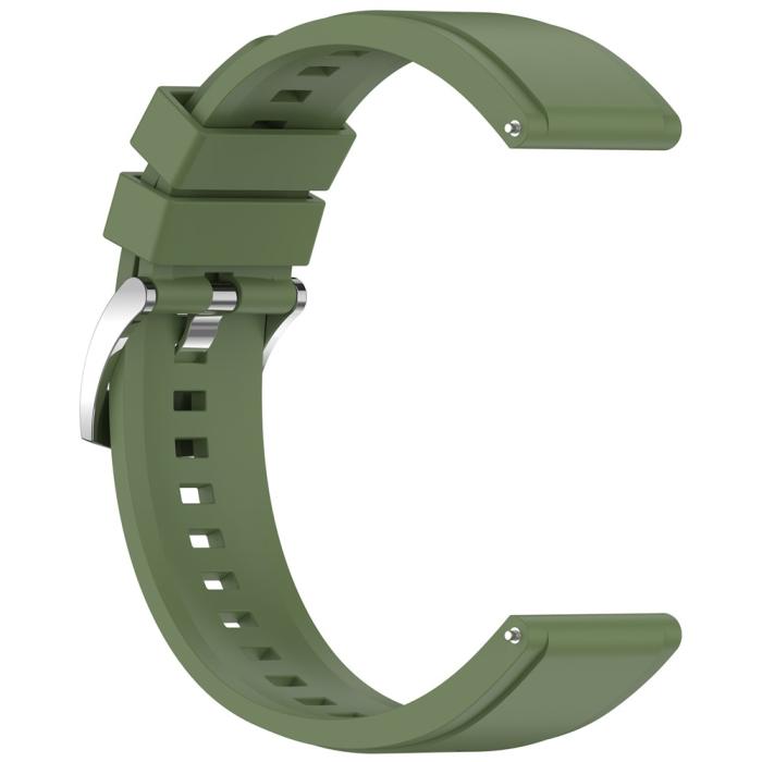 Bild 4, Klockarmband 22 mm Quick Release Silikon Grön