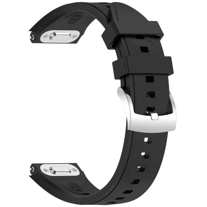 Bild 2, Huawei Watch GT 6/5/4 41 mm/5 Pro 42 mm Armband Silikon Svart