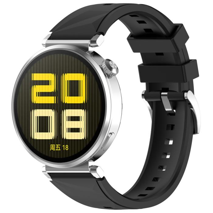 Bild 3, Huawei Watch GT 6/5/4 41 mm/5 Pro 42 mm Armband Silikon Svart