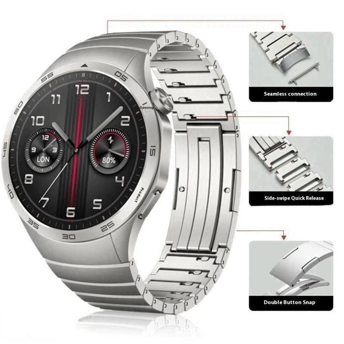 Bild 4, Huawei Watch GT 6 46 mm Armband Rostfritt Stål Silver