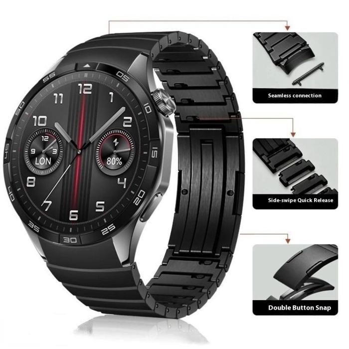 Bild 4, Huawei Watch GT 6 46 mm Armband Rostfritt Stål Svart