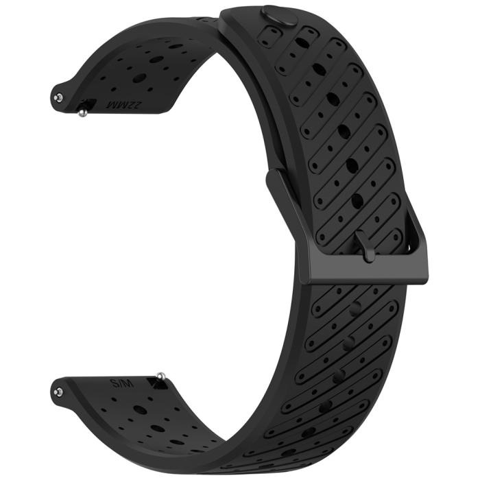 Bild 2, Klockarmband 22 mm Quick Release Silikon Svart