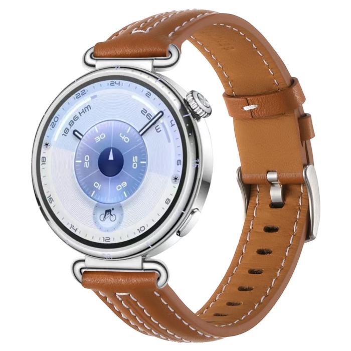 Bild 3, Klockarmband 18 mm Äkta Läder Brun