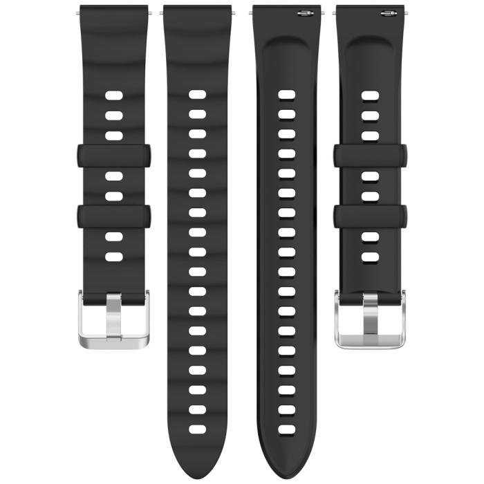 Bild 4, Huawei Watch GT 6 41 mm / 5 Pro 42 mm Armband Silikon Svart