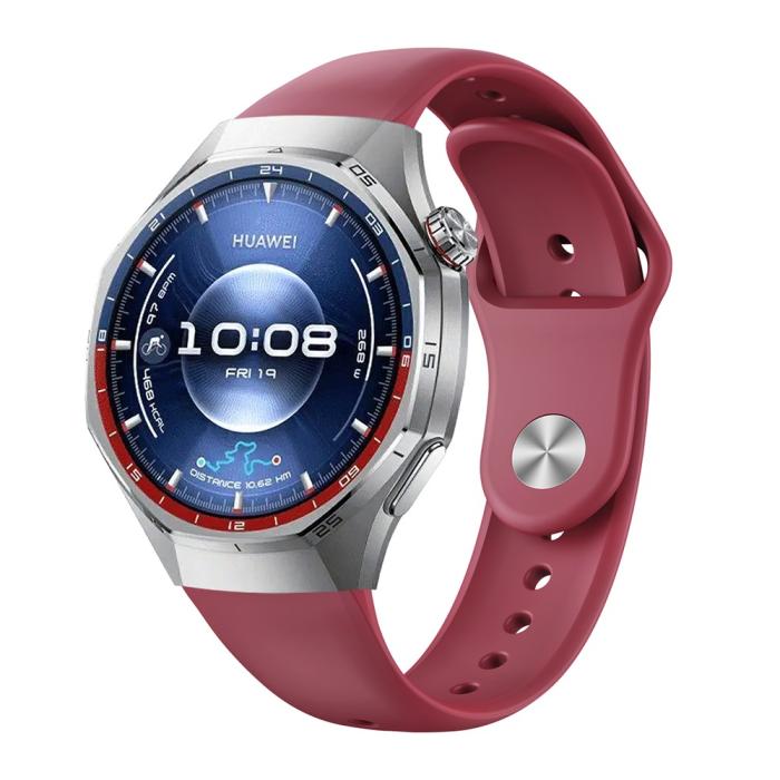 Bild 2, Huawei Watch GT 6 Pro 46 mm Armband Silikon Vinröd