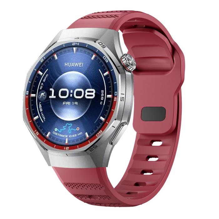 Bild 3, Huawei Watch GT 6 Pro 46 mm Armband AeroSilicone Vinröd