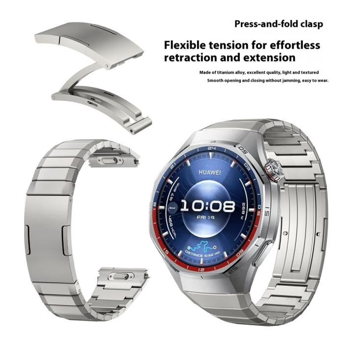 Bild 6, Huawei Watch GT 6 Pro 46 mm Armband Rostfritt Stål Titanium