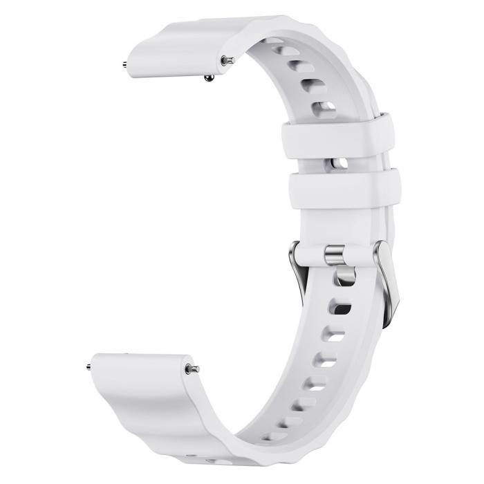 Bild 2, Klockarmband 18 mm Quick Release Wave Silikon Vit
