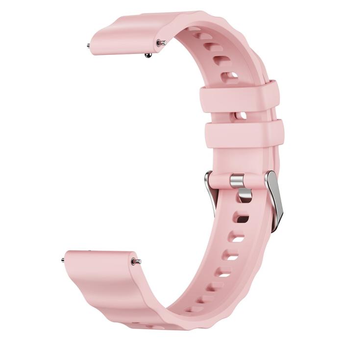 Bild 2, Klockarmband 18 mm Quick Release Wave Silikon Rosa