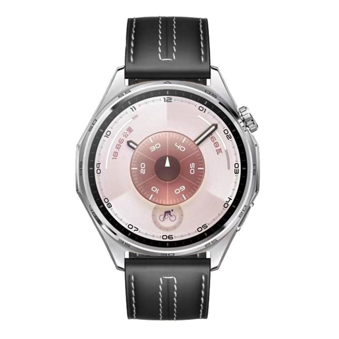 Bild 2, Klockarmband 22 mm Äkta Läder Svart