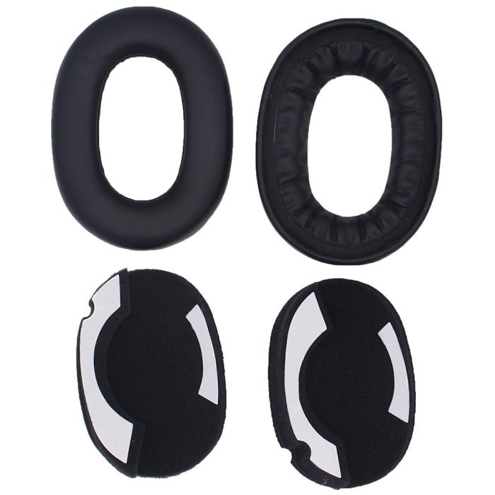 Bild 2, Öronkuddar För Jabra Elite 85h Läder Svart