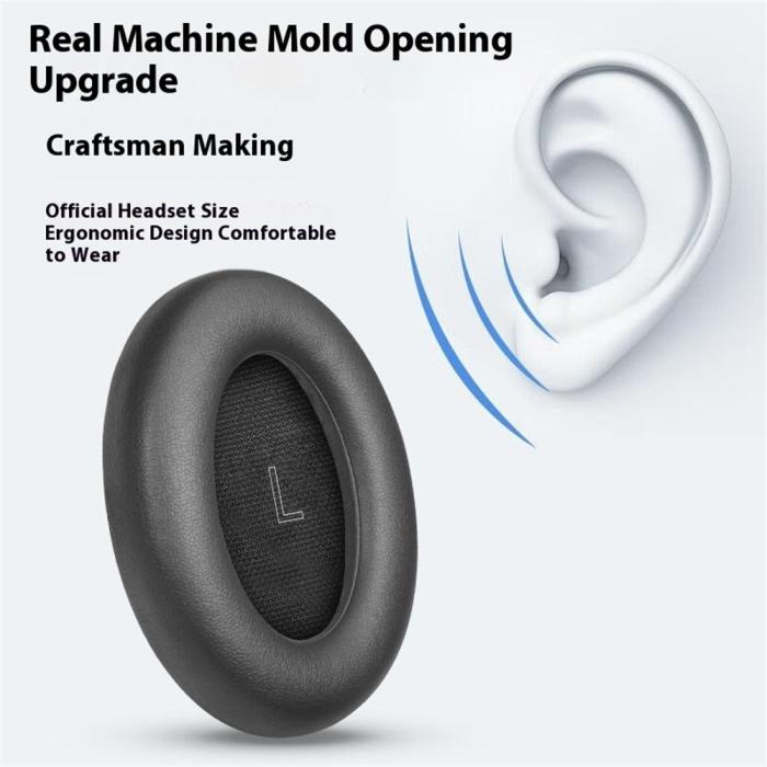 Bild 5, Öronkuddar För Bose QuietComfort Ultra Läder Vit