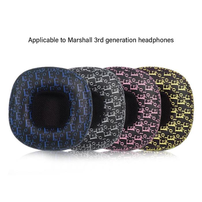 Bild 2, Öronkuddar För Marshall Major III/Major IV Svart / Gul