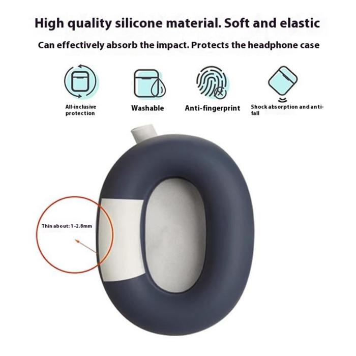Bild 2, Öronkuddar För Sony WH-1000XM6 Silikon Svart