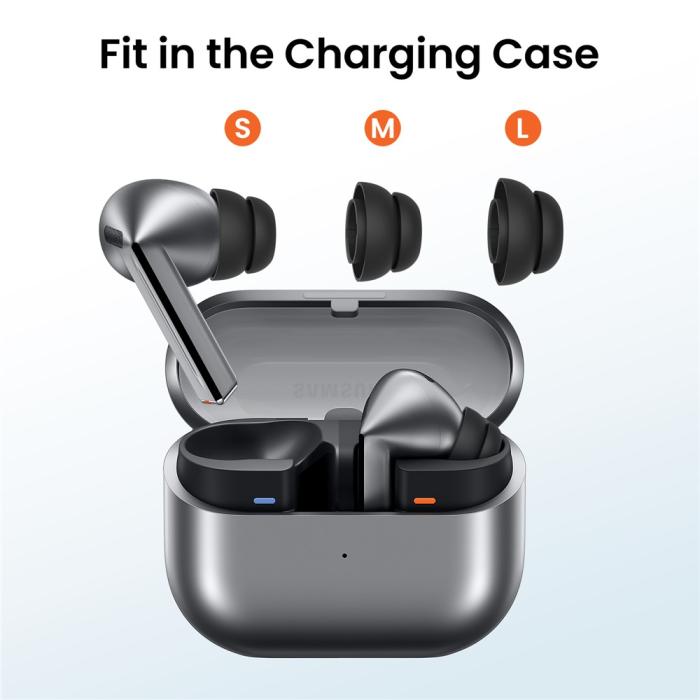 Bild 4, AHASTYLE 3-PACK Öronpluggar För Galaxy Buds 3 Pro Svart