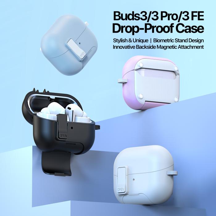 Bild 3, DUX DUCIS Galaxy Buds 3/3 Pro/3 FE Skal Secq Series Blå/Vit