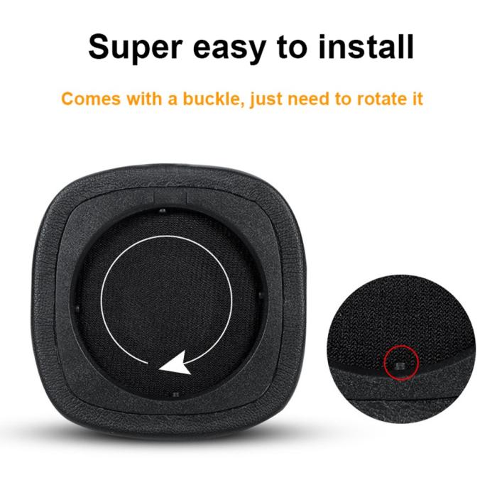 Bild 6, Öronkuddar För Marshall Major IV Läder Svart