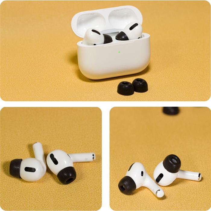 Bild 5, AHASTYLE 3-PACK AirPods Pro 2/1 Öronpluggar Silikon Svart