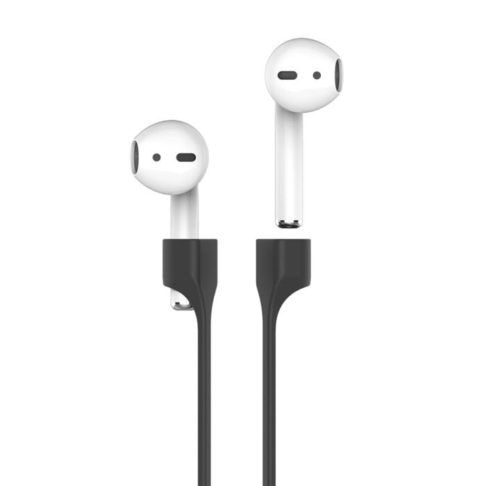 Bild 2, AHASTYLE AirPods Strap Halsrem Silikon Svart