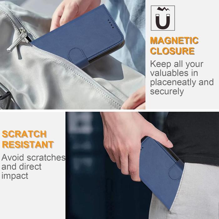 Bild 3, Samsung Galaxy S26 Ultra Fodral Solid Läder Blå