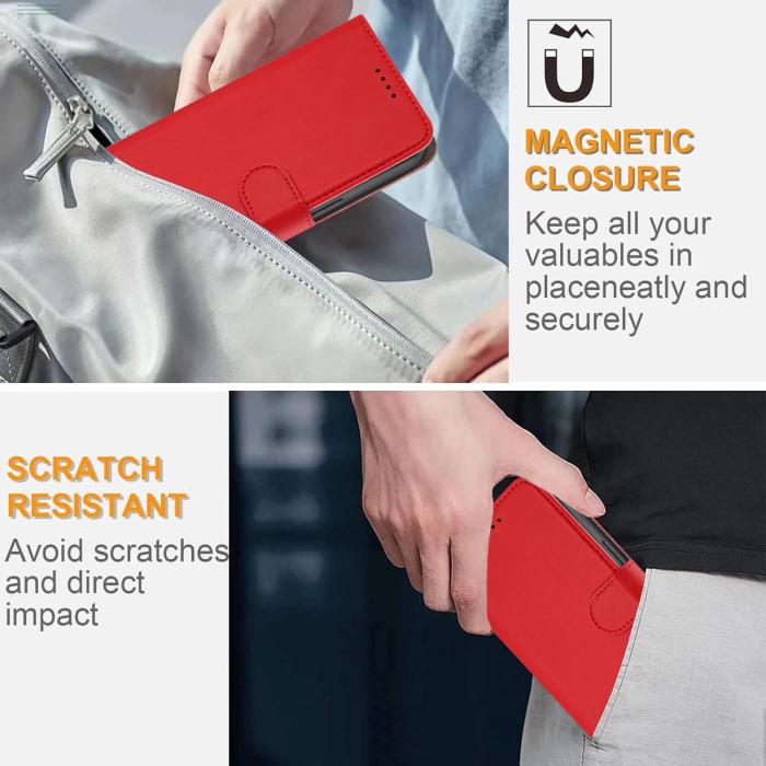 Bild 3, Samsung Galaxy S26 Ultra Fodral Solid Läder Röd